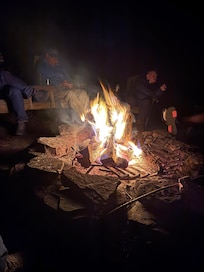 Firepit at night