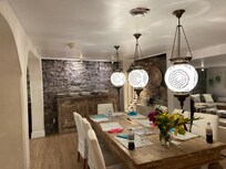 Dining room where we shared meals made in well stocked kitchen.