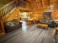 Living room and kitchen