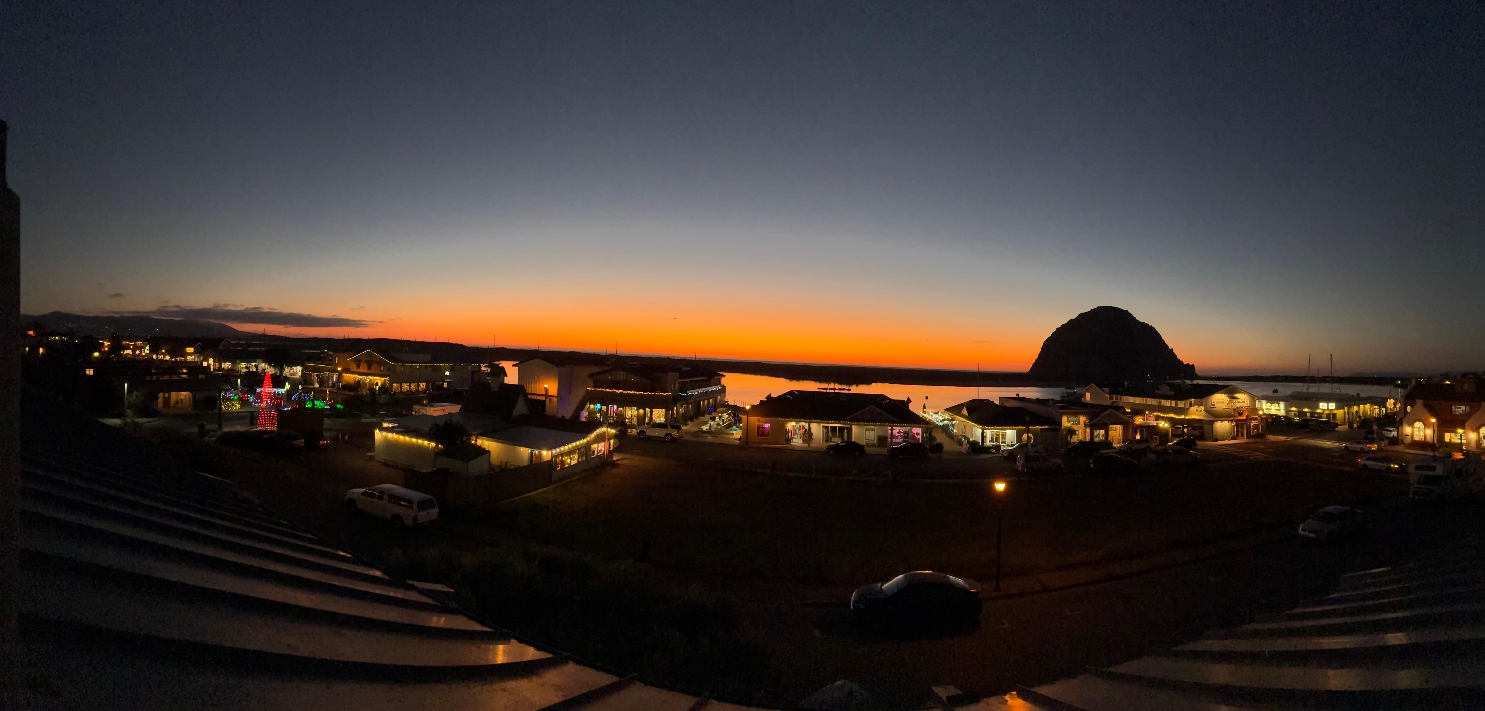 Sunset from our patio. 