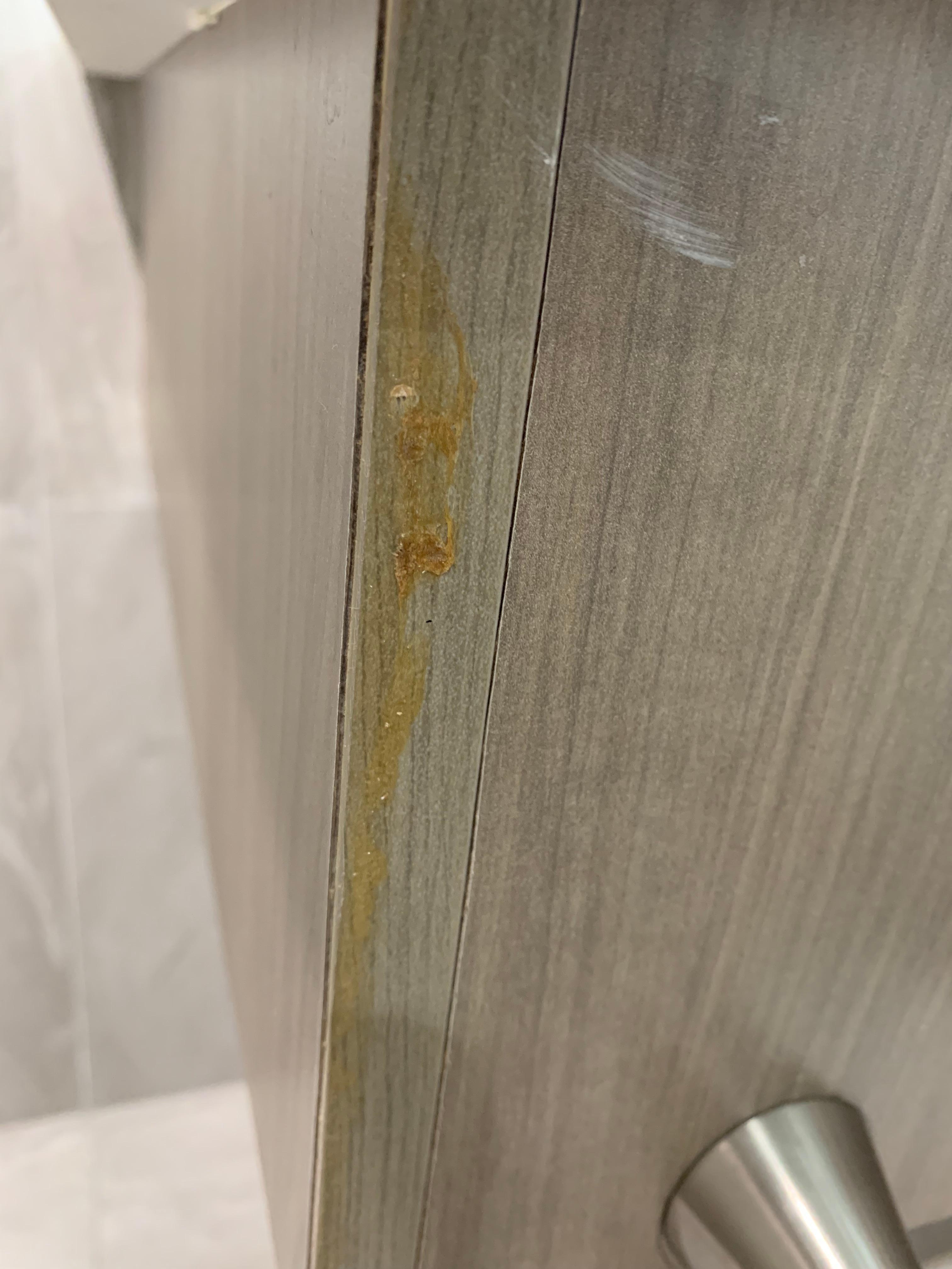 Mancha de dudosa procedencia en el baño