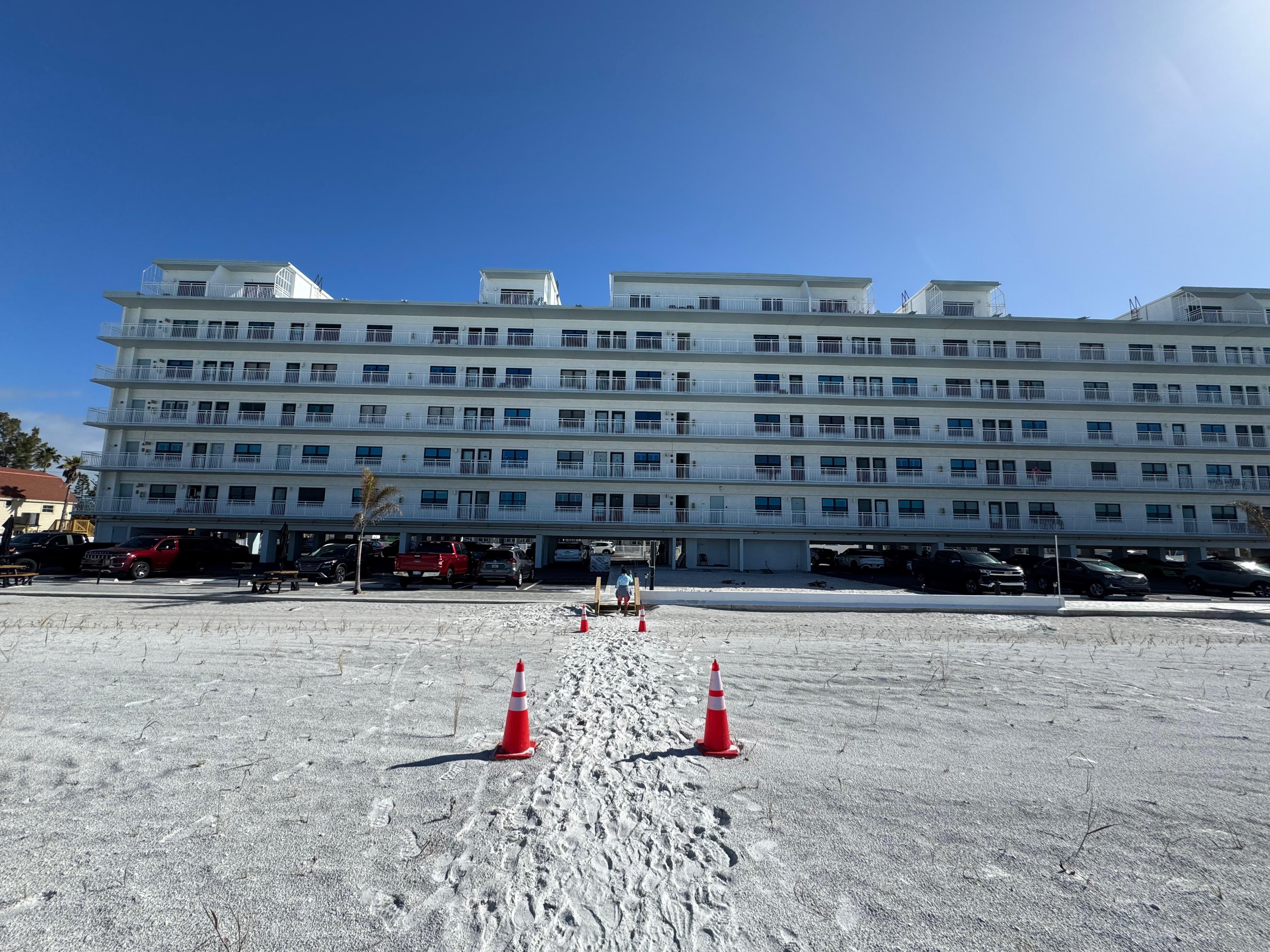 view of building from beach