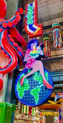 inside the EmSphere food court