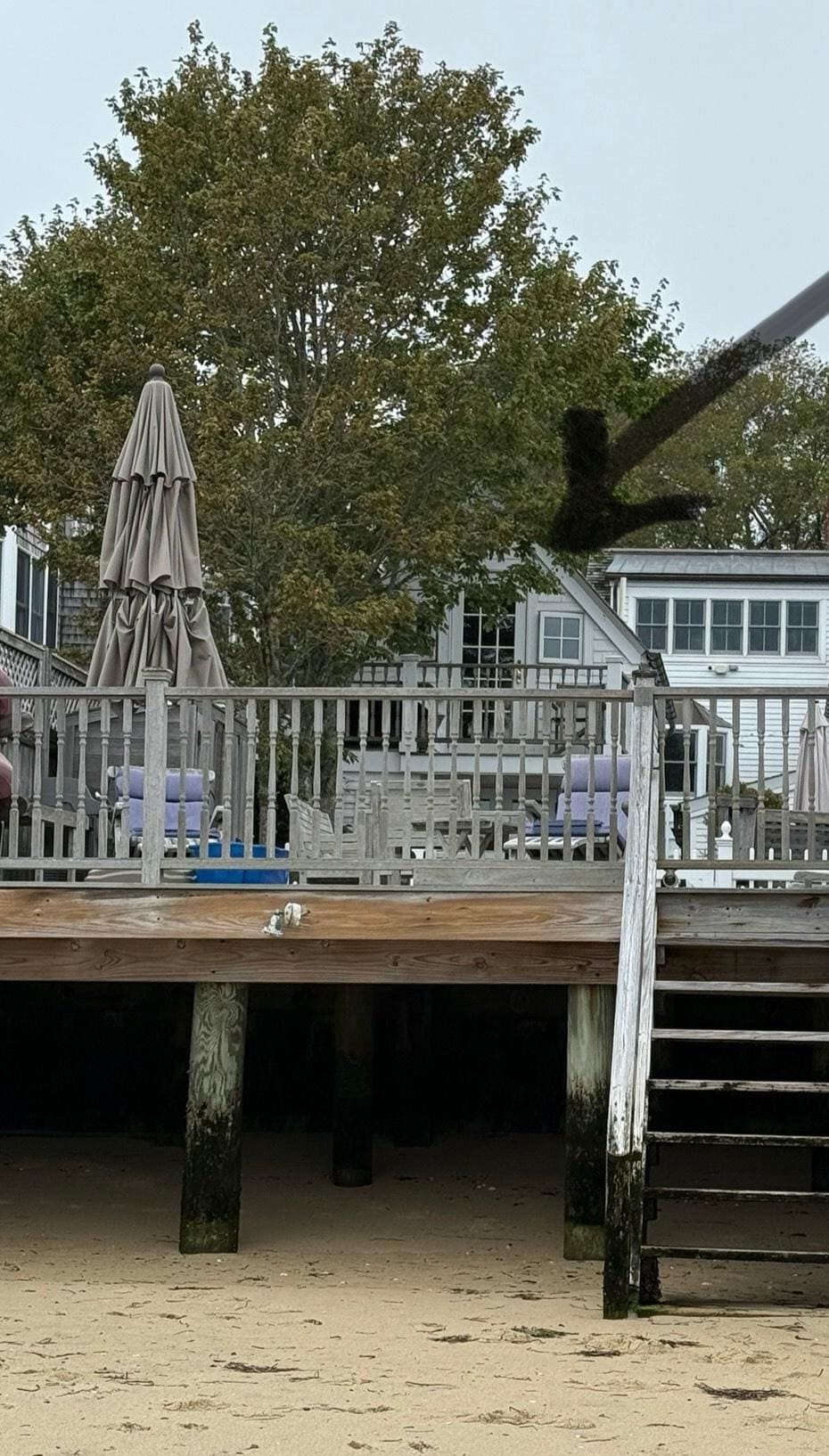 Great beach access and just listen to the waves at high tide.