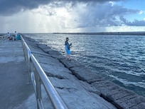 Water was clear and beautiful.