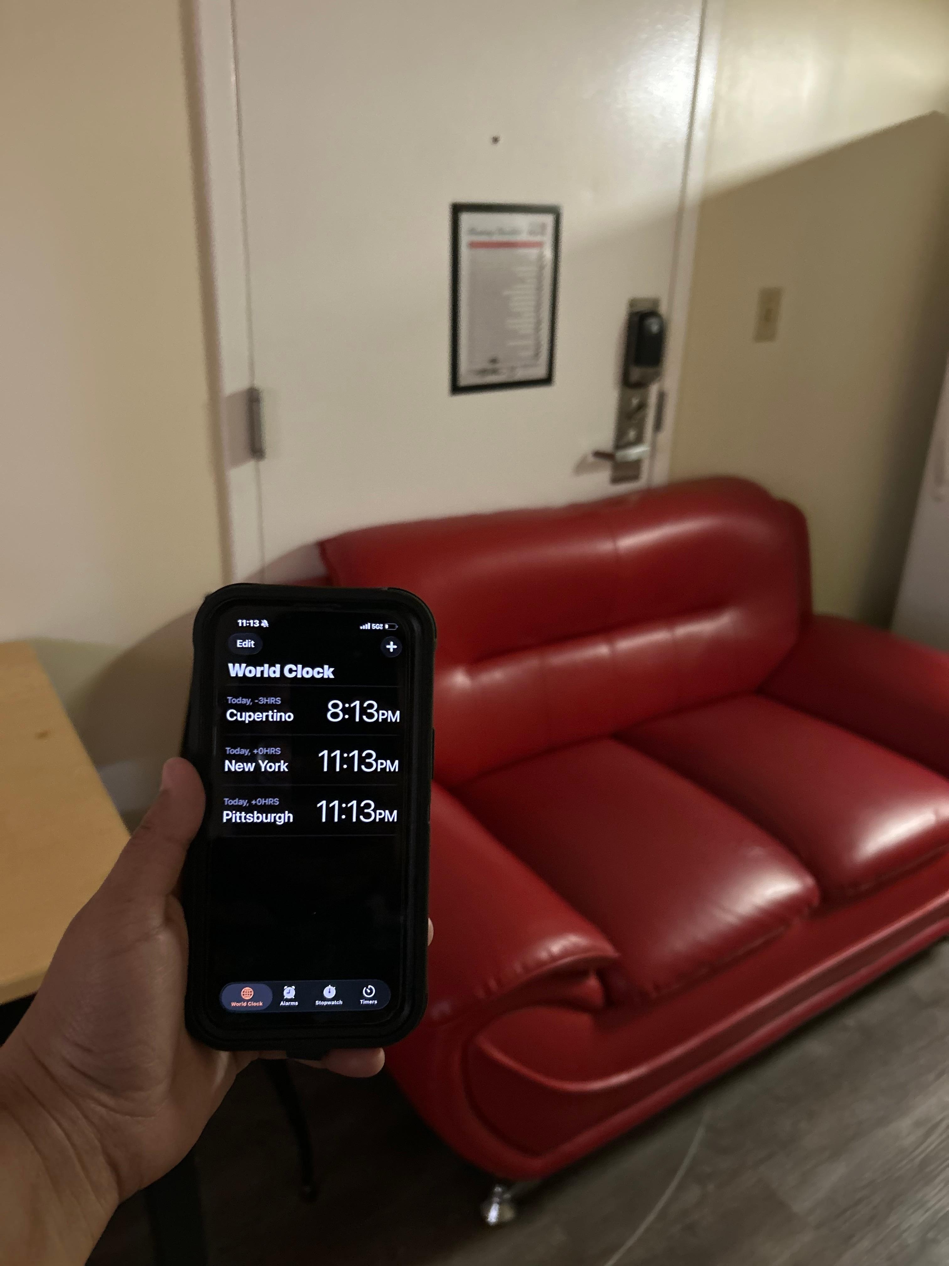 Apartment door would not stay lock. The door automatically unlock without use of key code. A turn of knob & door would open.