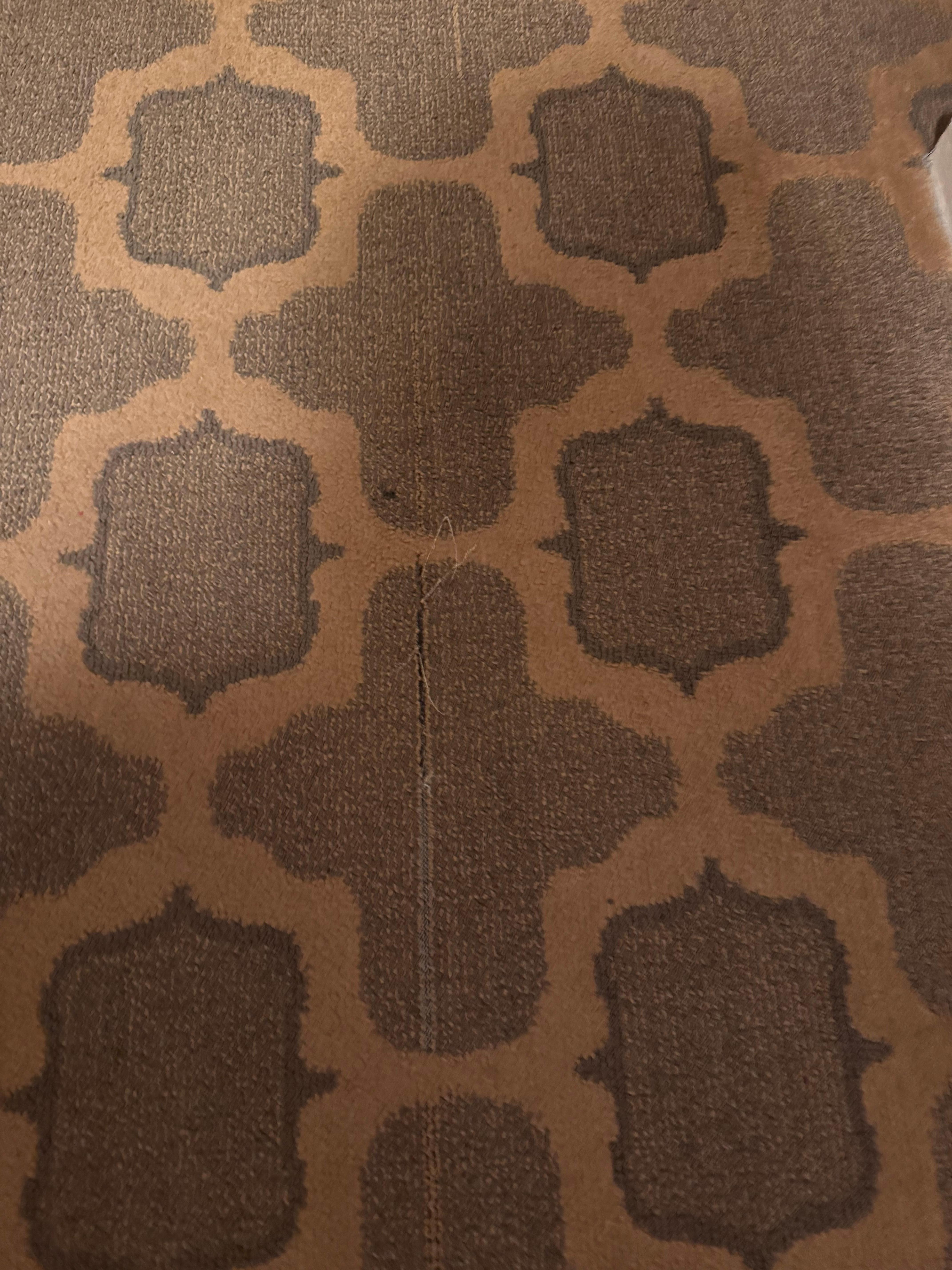 Frayed carpet