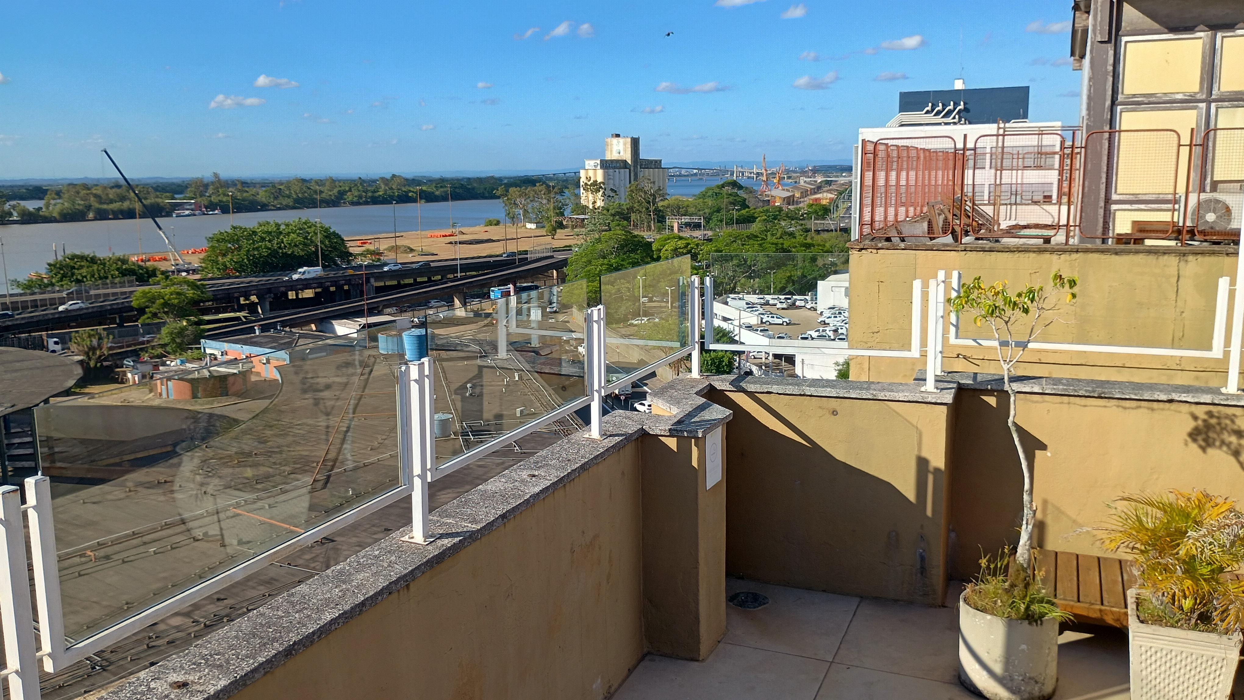 Vista do setor da piscina 