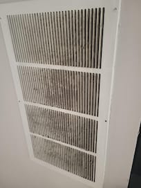 Hallway wall next to kitchen