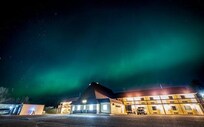 Northern lights at Trail Inn Grantsburg