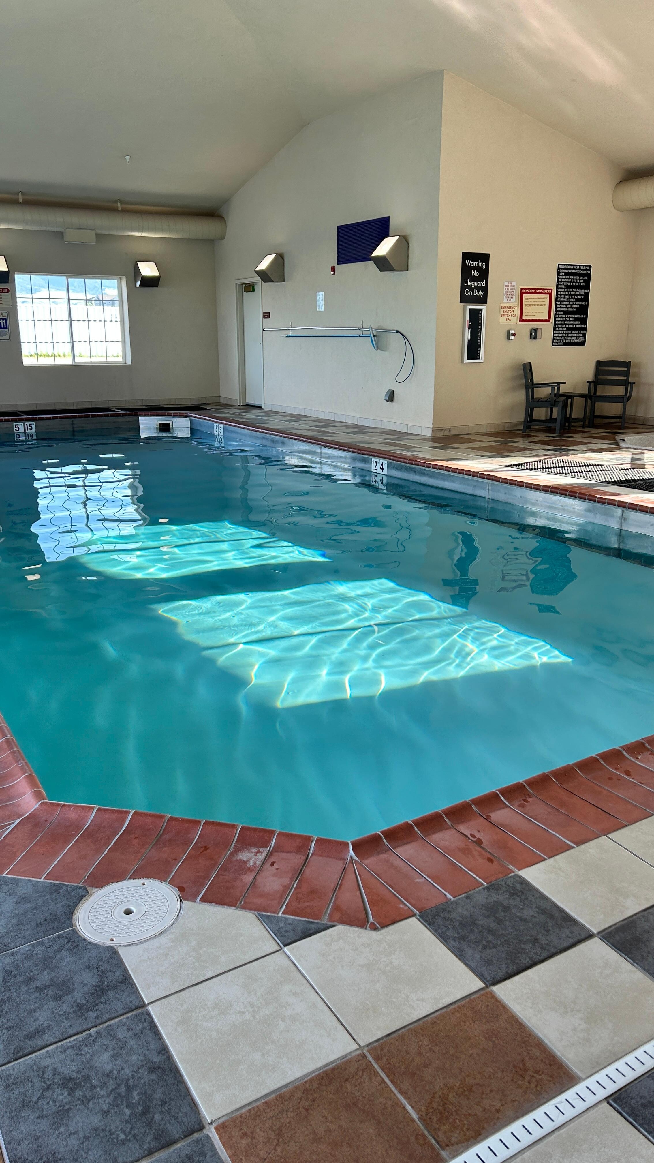 Pool and jacuzzi both indoors!