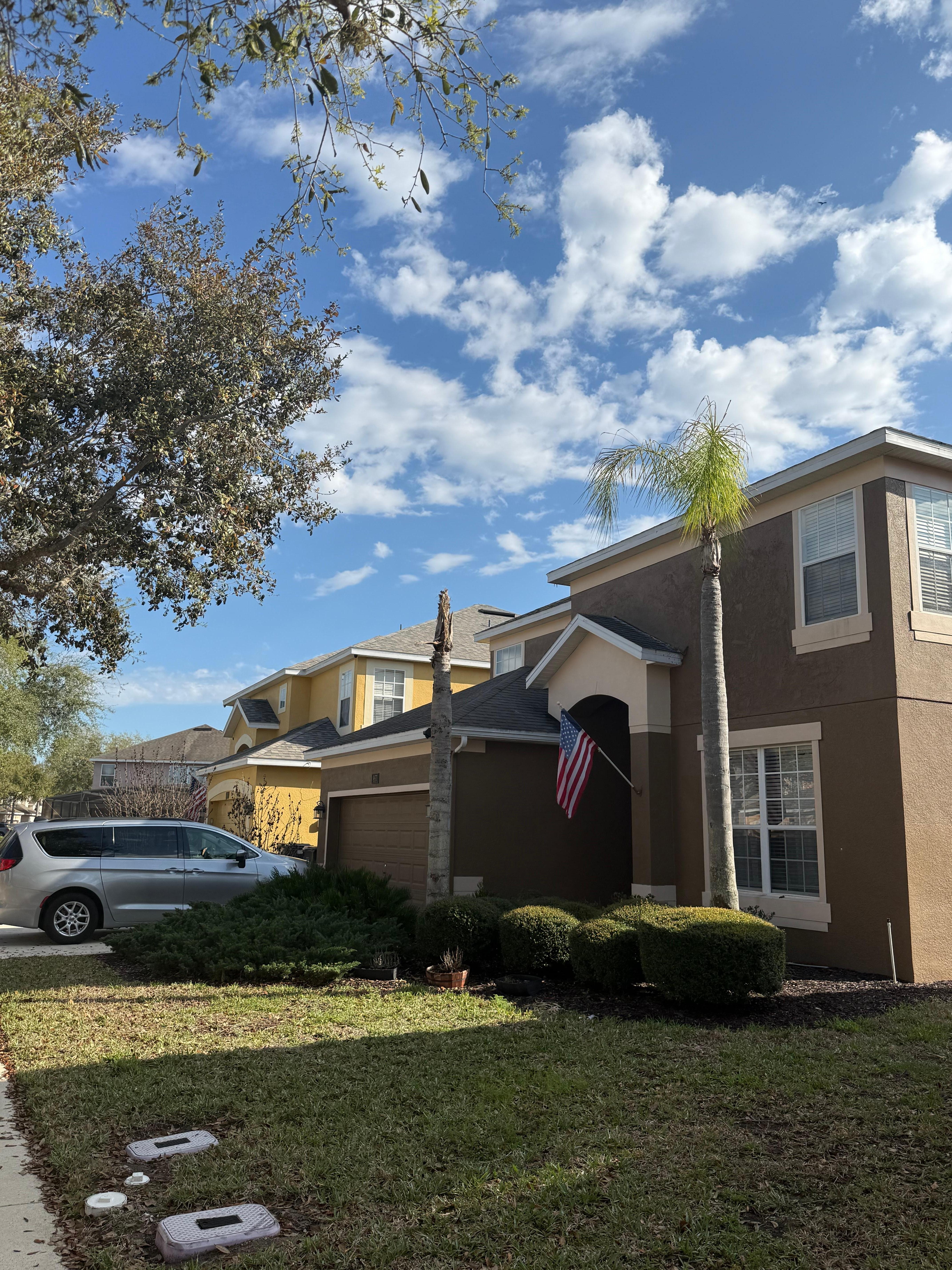 Outside of house/street.