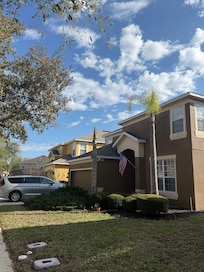 Outside of house/street.