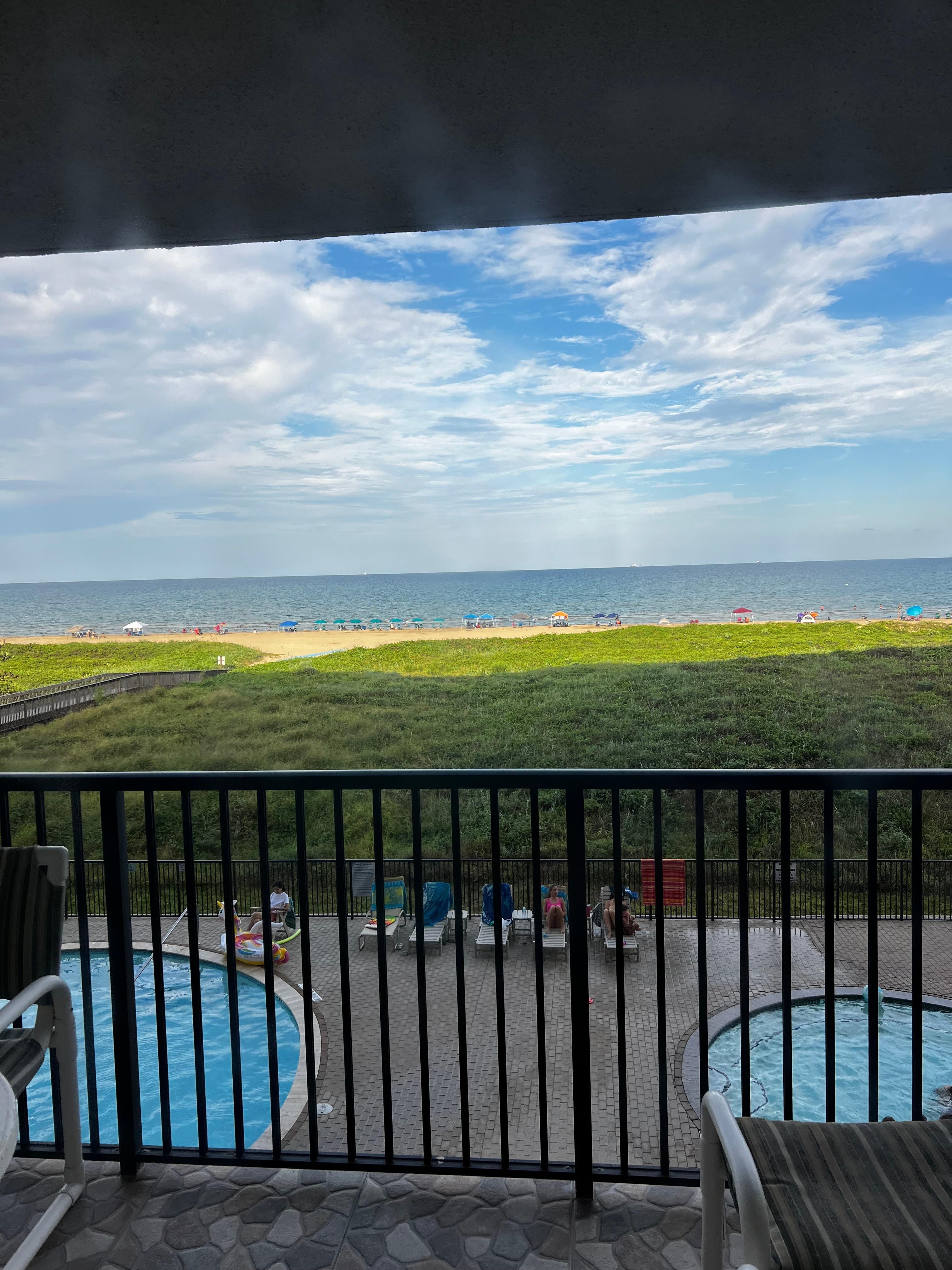 The view from the master bedroom. 