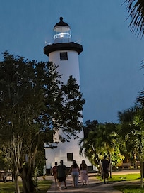 Nearby lighthouse. Nice evening walk.