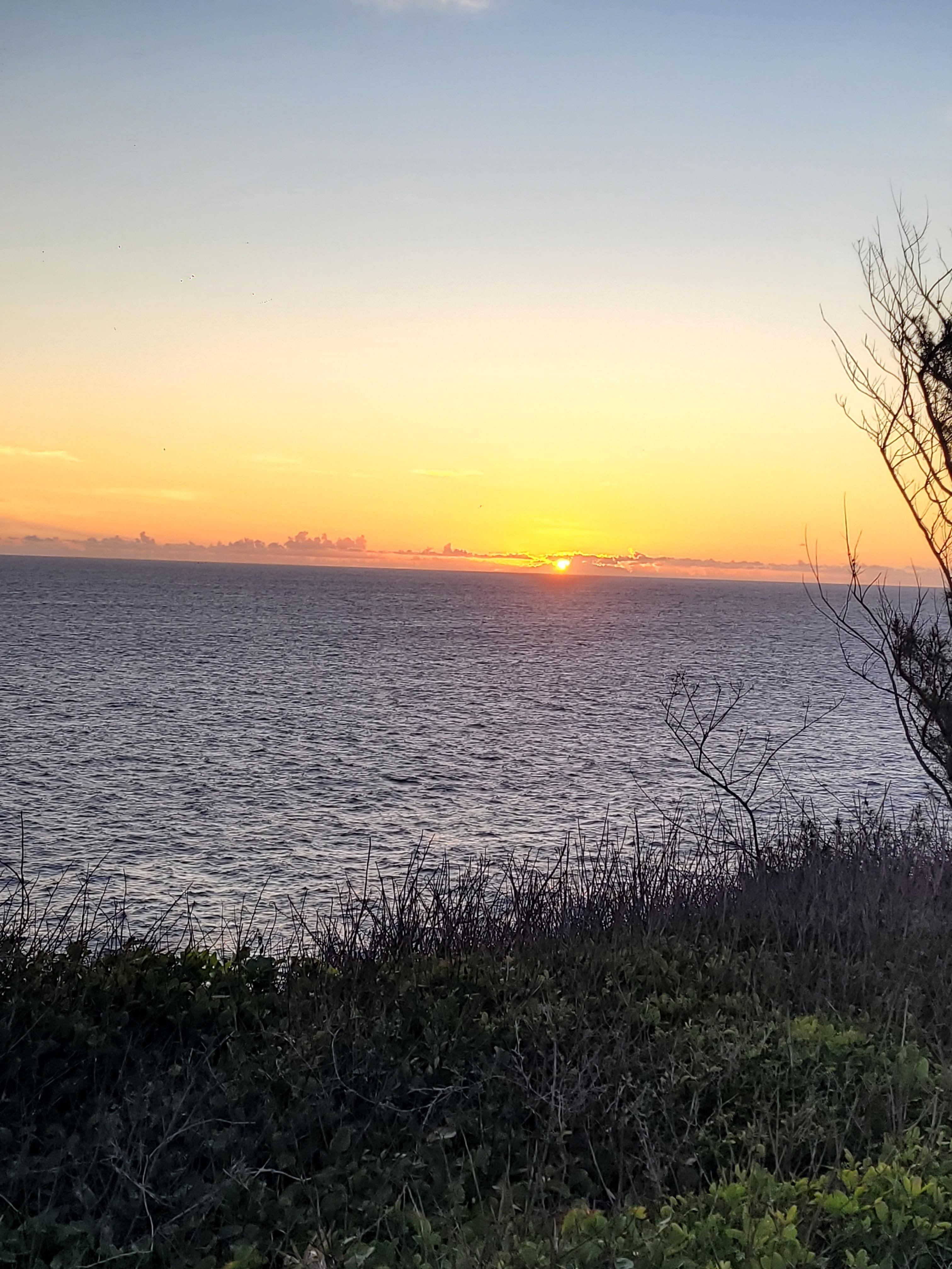 Ici coucher de soleil à 5 minutes à pieds de la maison