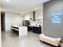 Spacious kitchen area