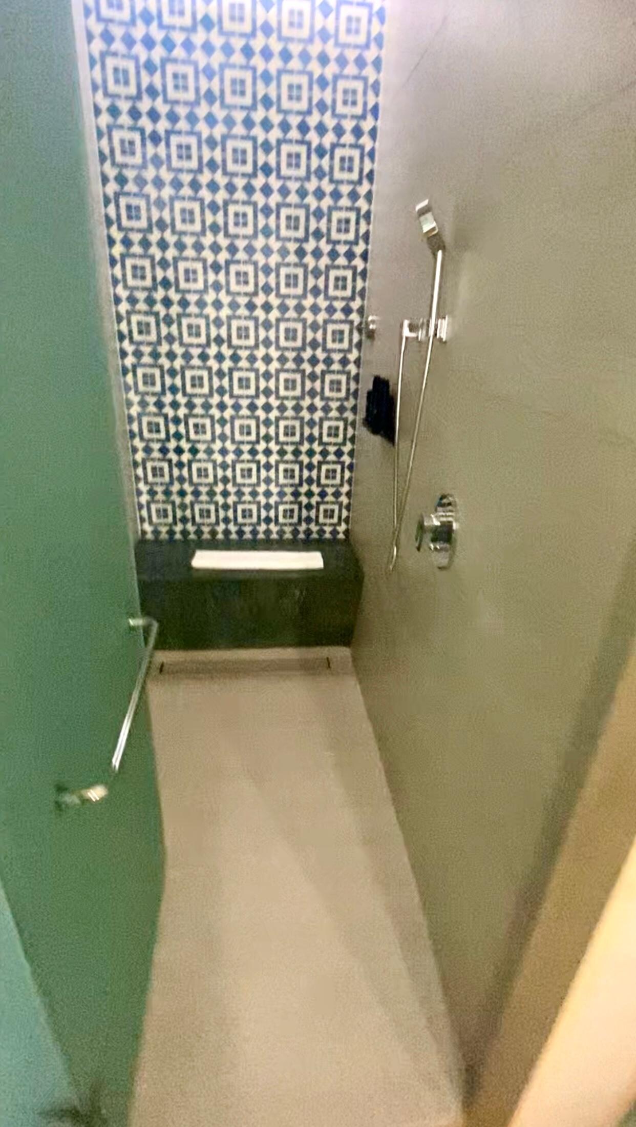 Shower in  regular room