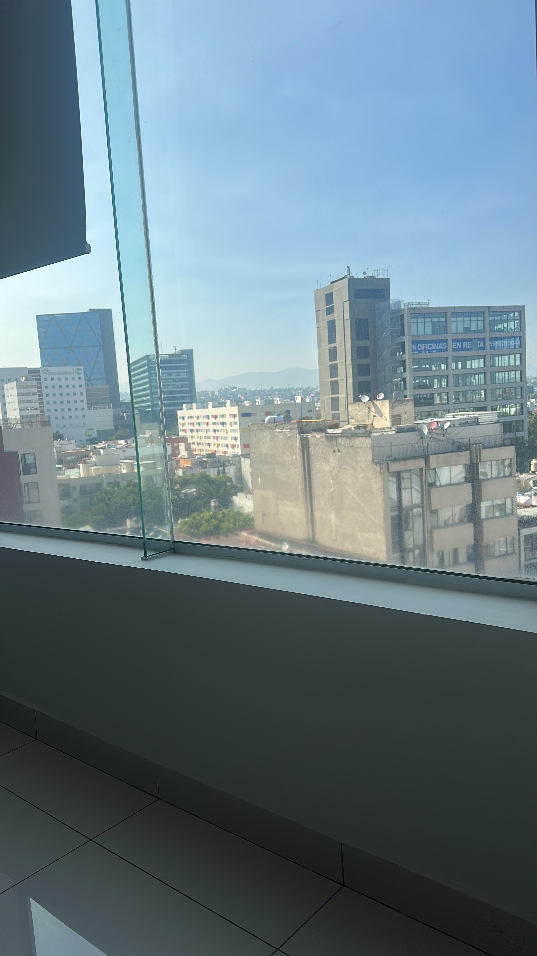 Es bonita la vista pero no tenía terraza 