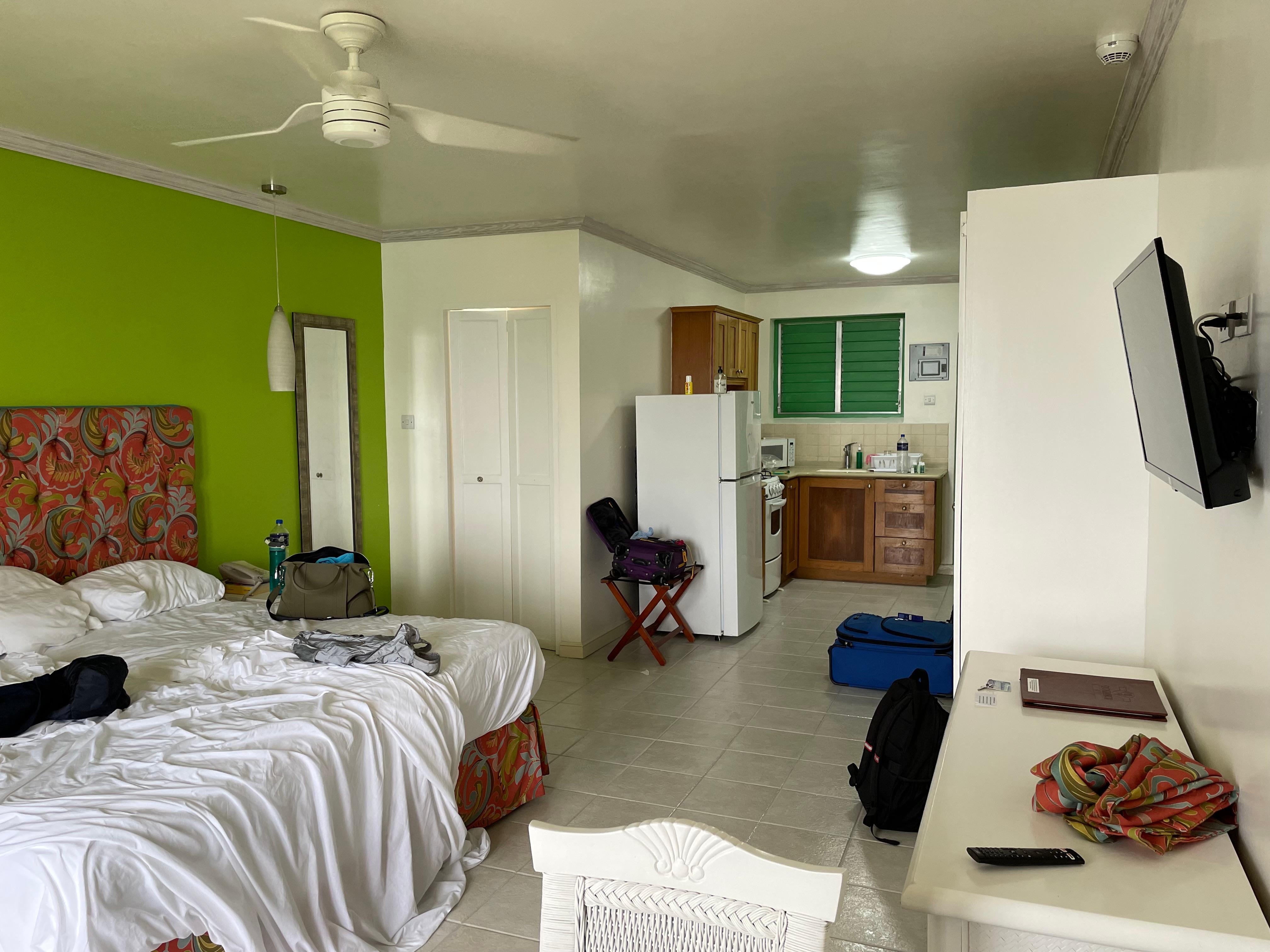 The shutters at the back there should probably be upgraded to windows with glass. Not a deal breaker though.
