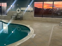 A beautiful West Virginia sunset while enjoying the swimming pool with the family