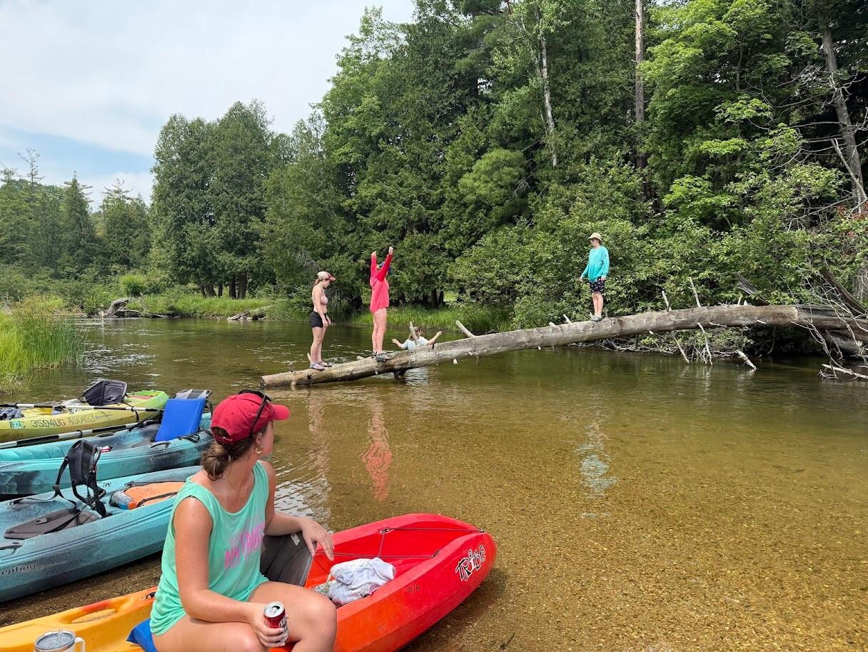 Kayaking on the Little Manistee 