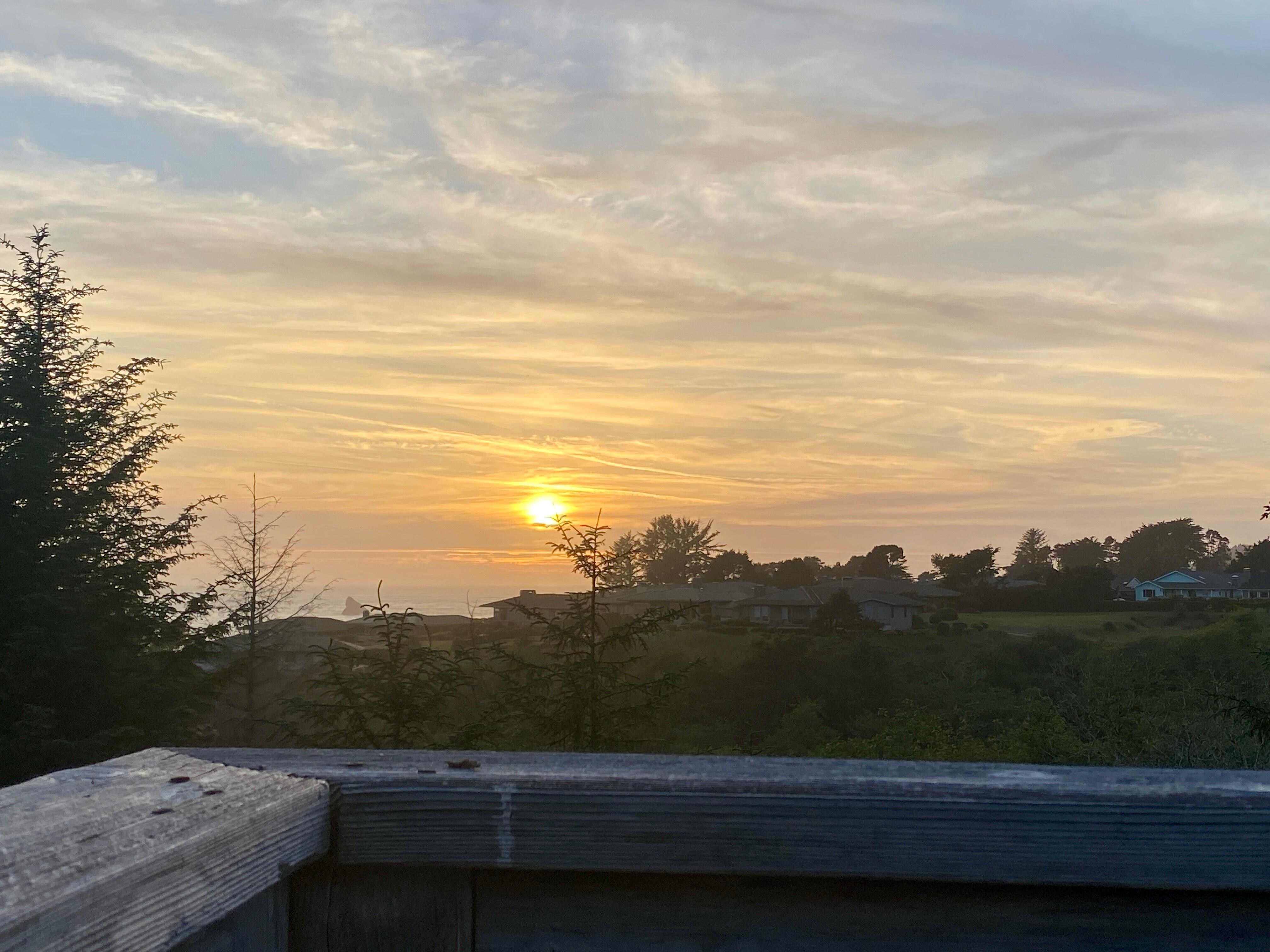 Sunset from the balcony 