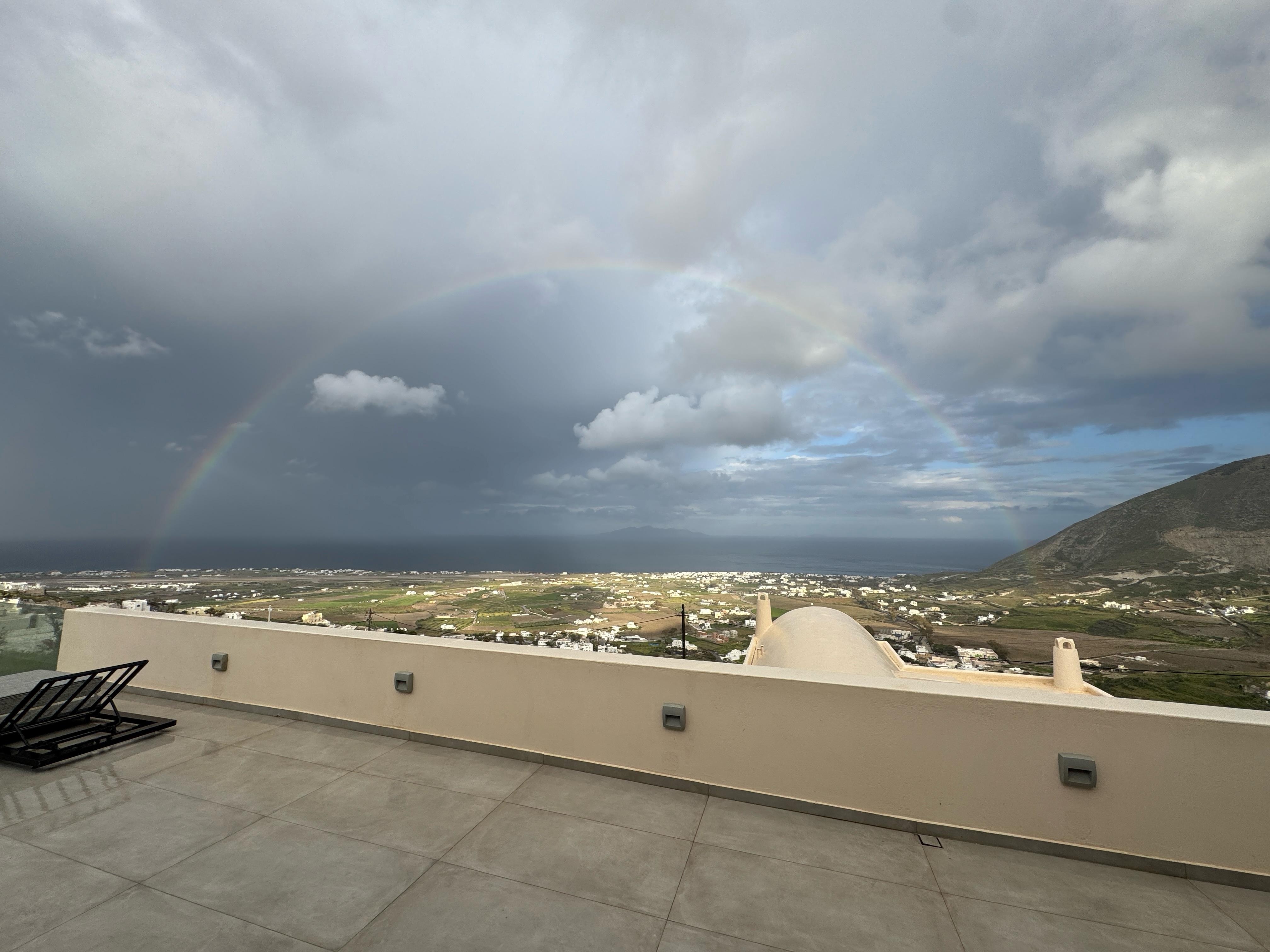 Rainbow from the patio