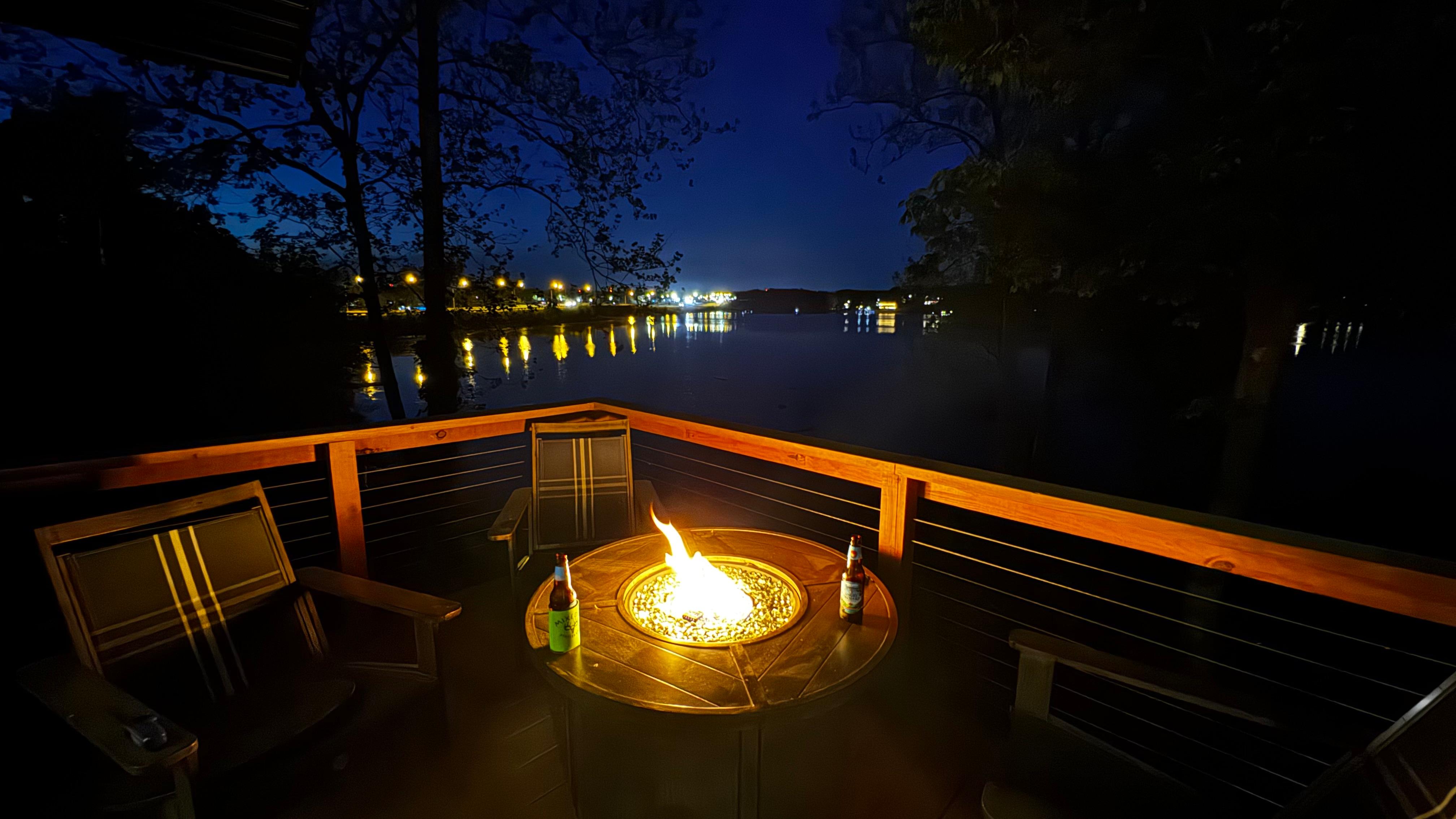Fire table is an awesome touch