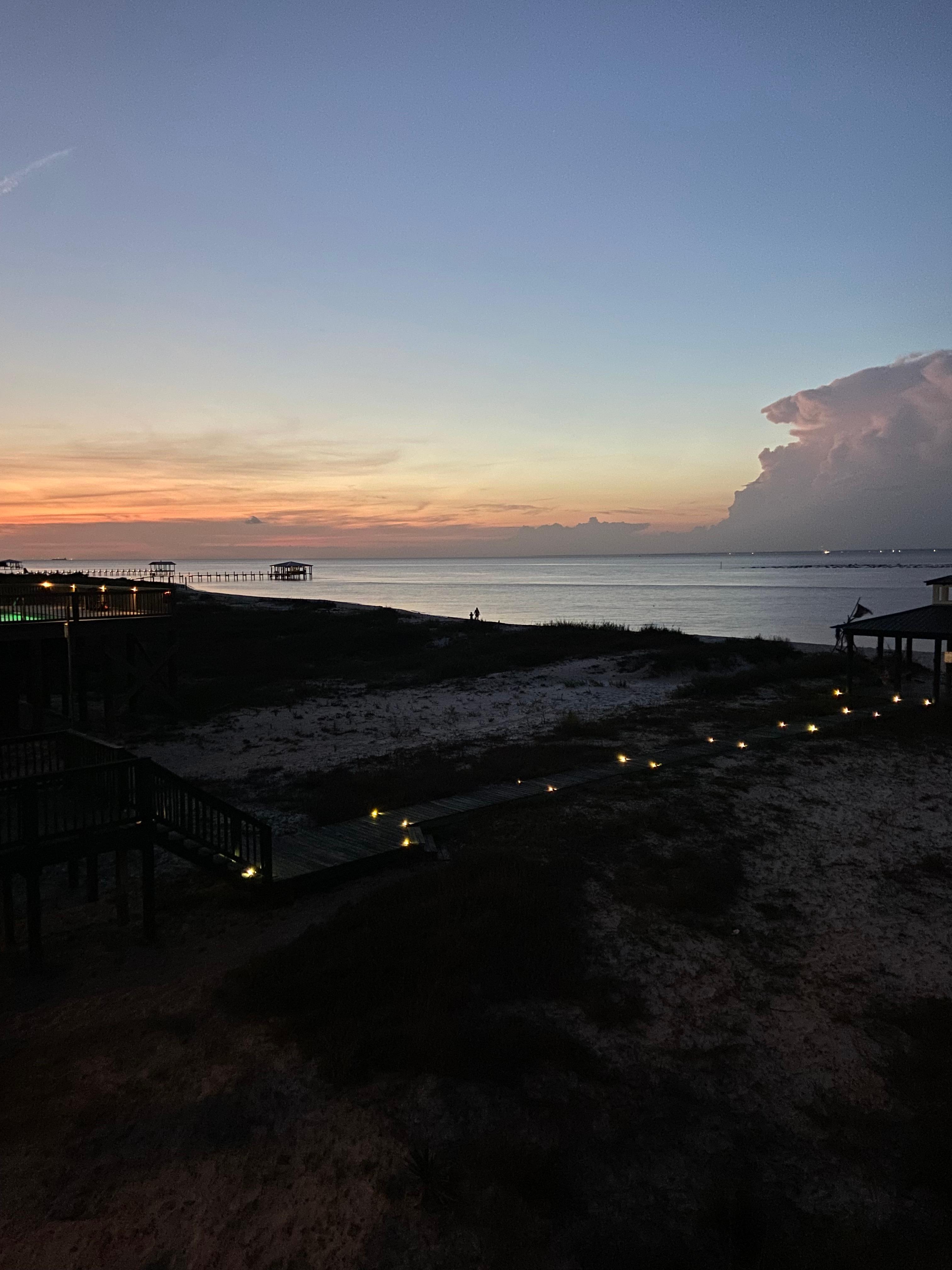 Sunset from the balcony.  