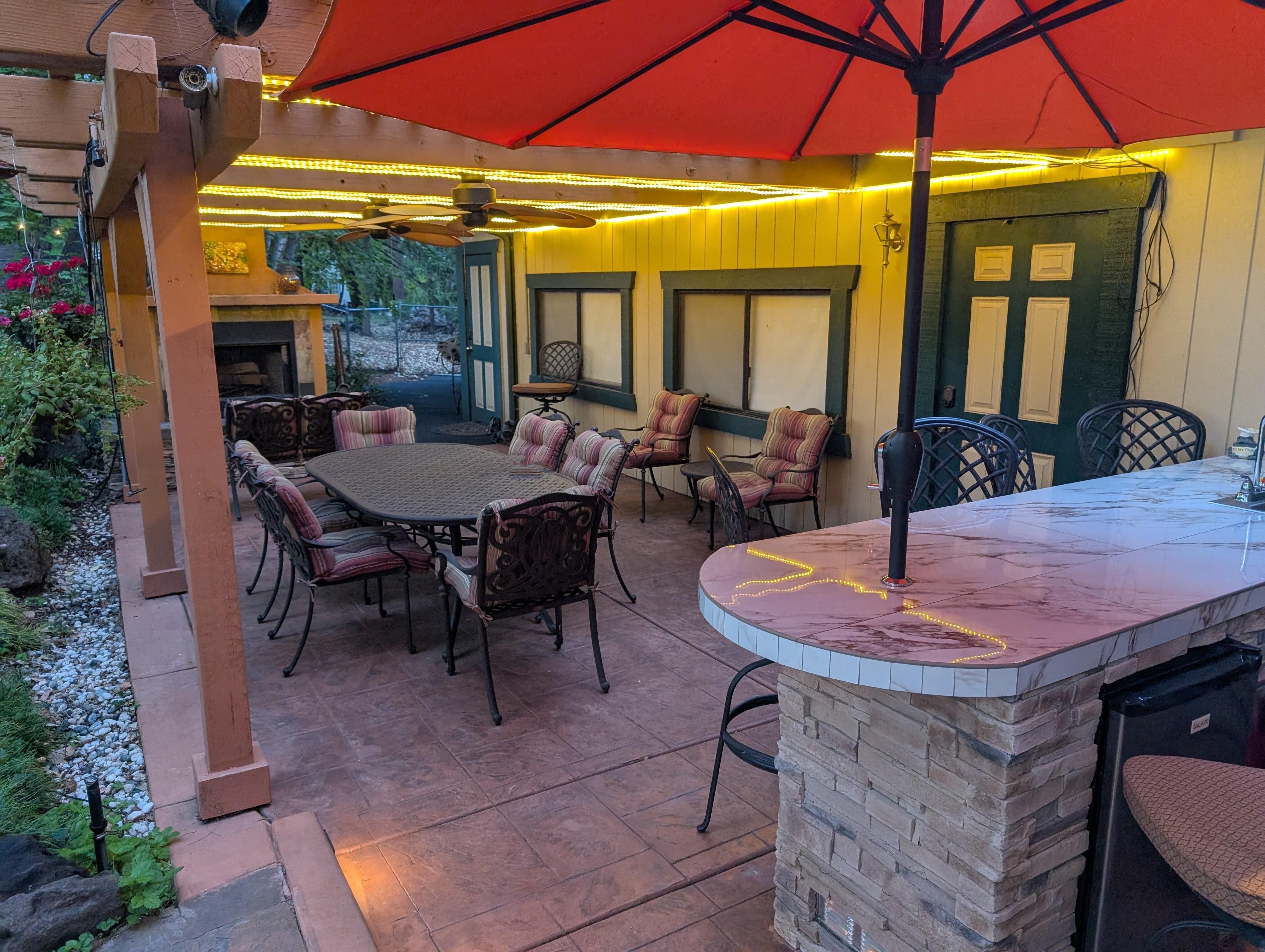 Lovely patio.