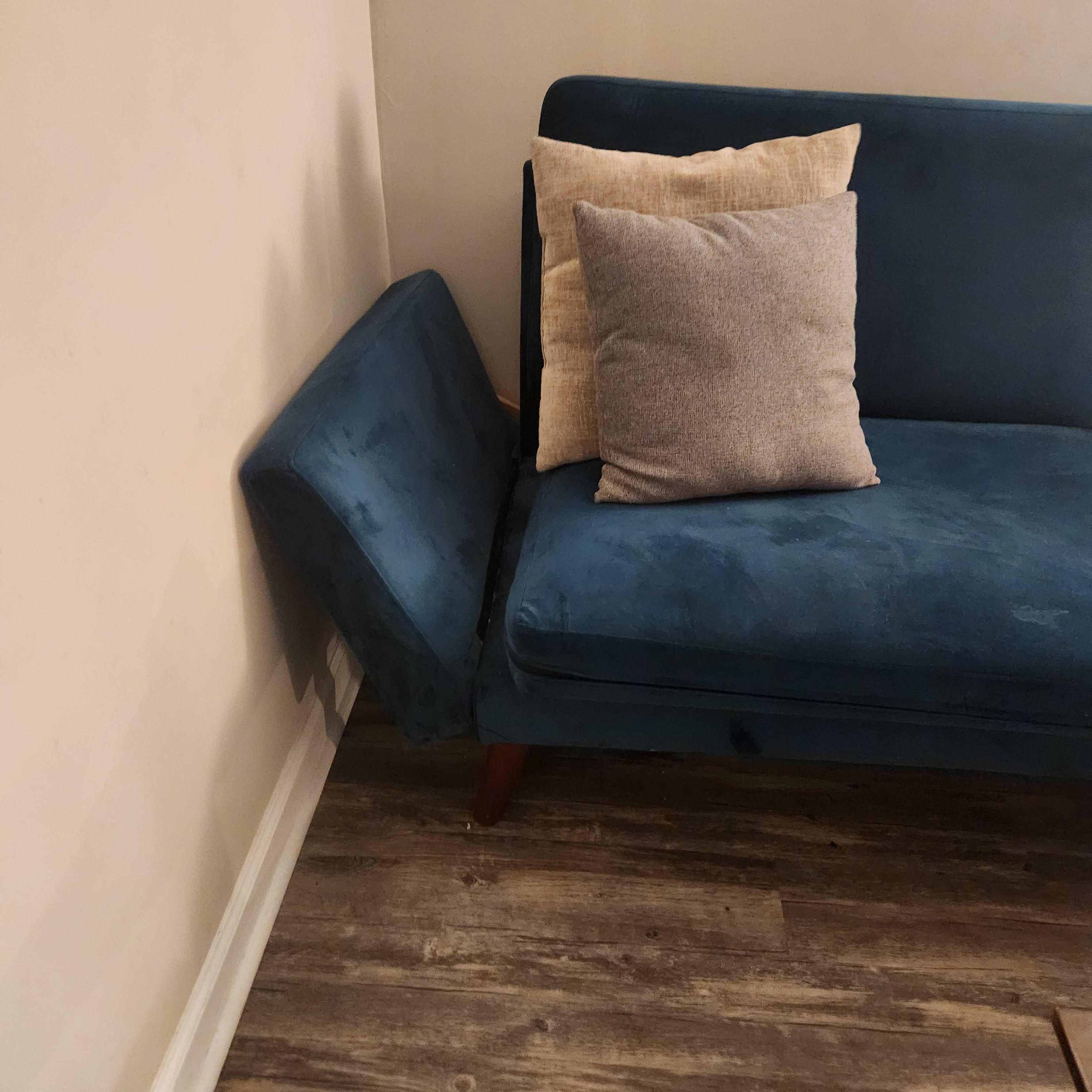 Couch arms broken on both sides