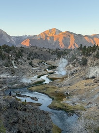 This photograph is from a nearby location within 20 minutes of Mammoth Lakes.