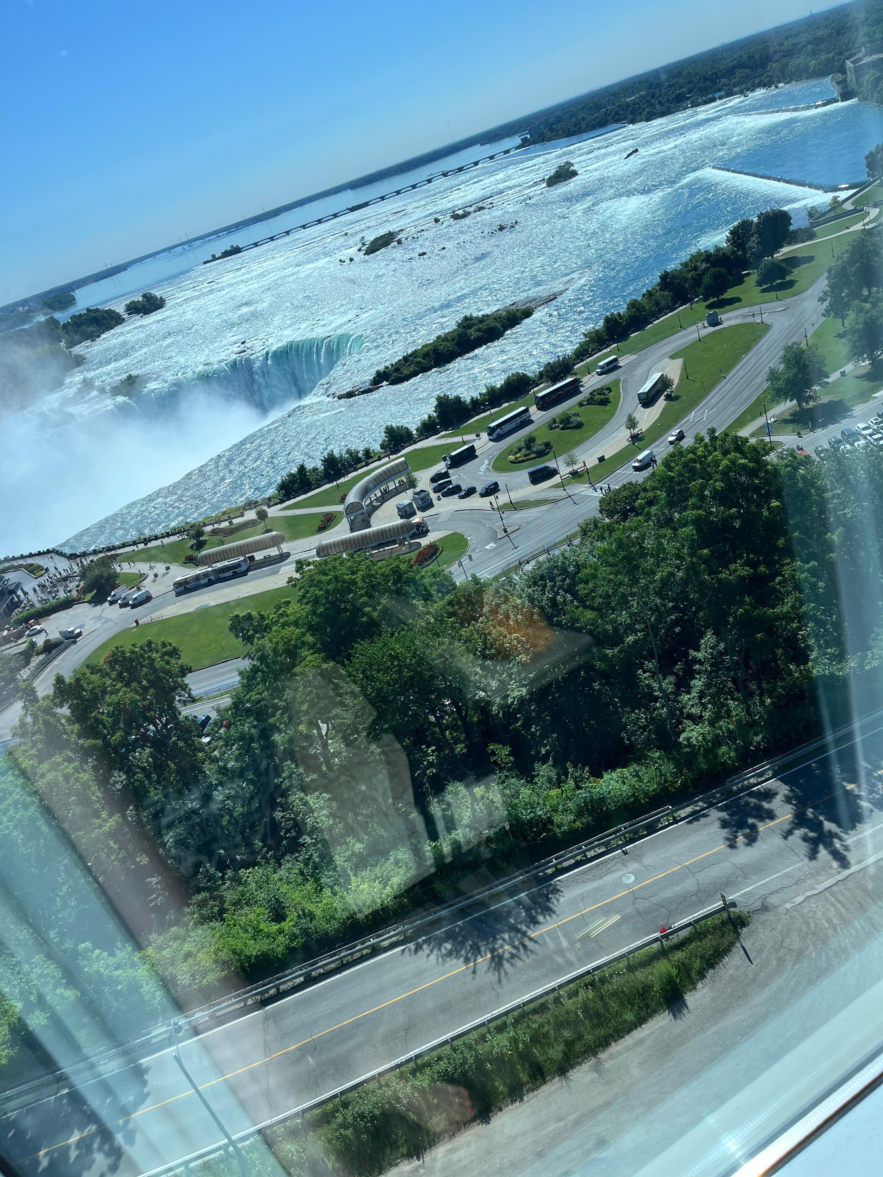 Excellent view of the falls