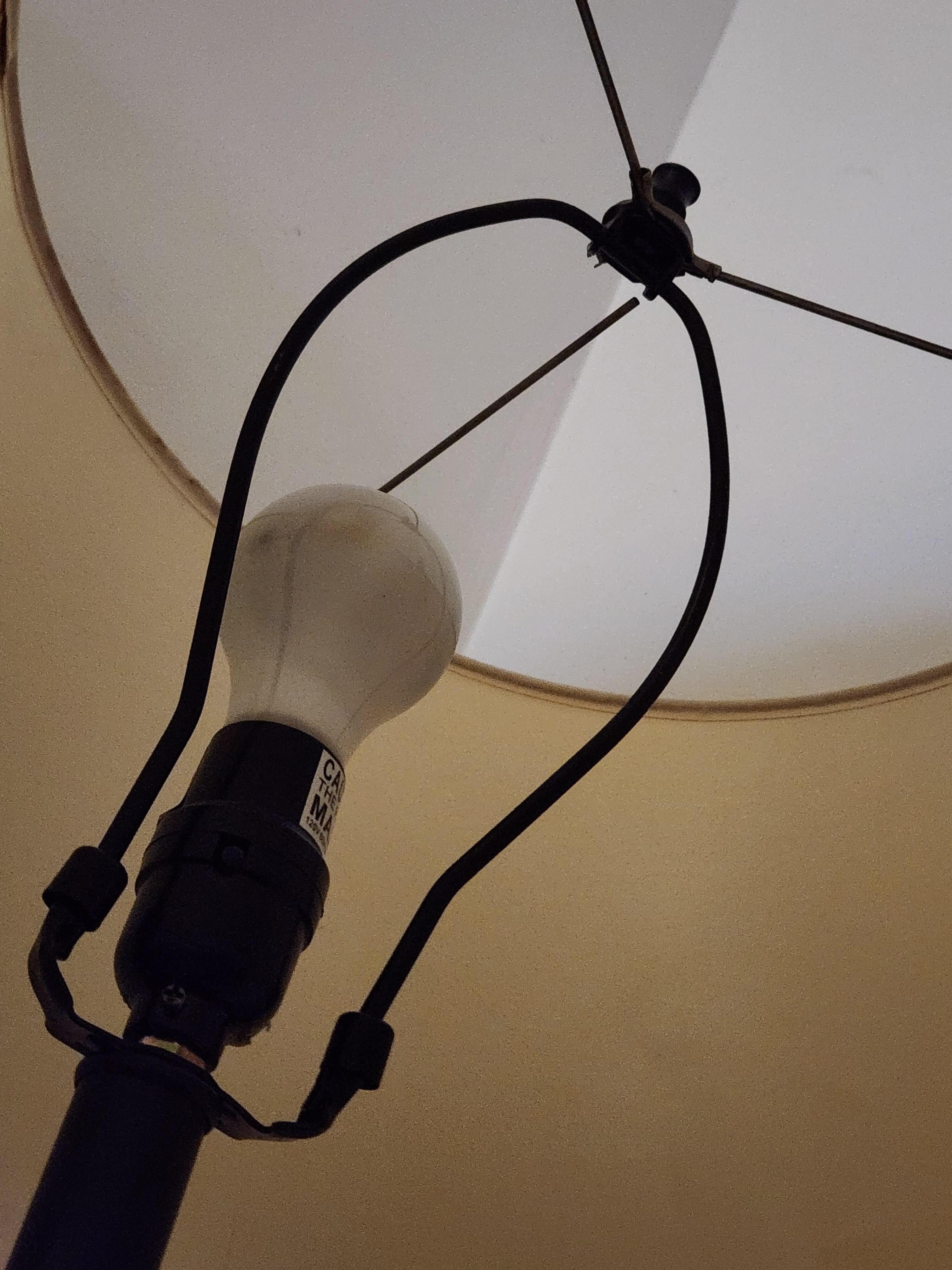 Broken lamp shade