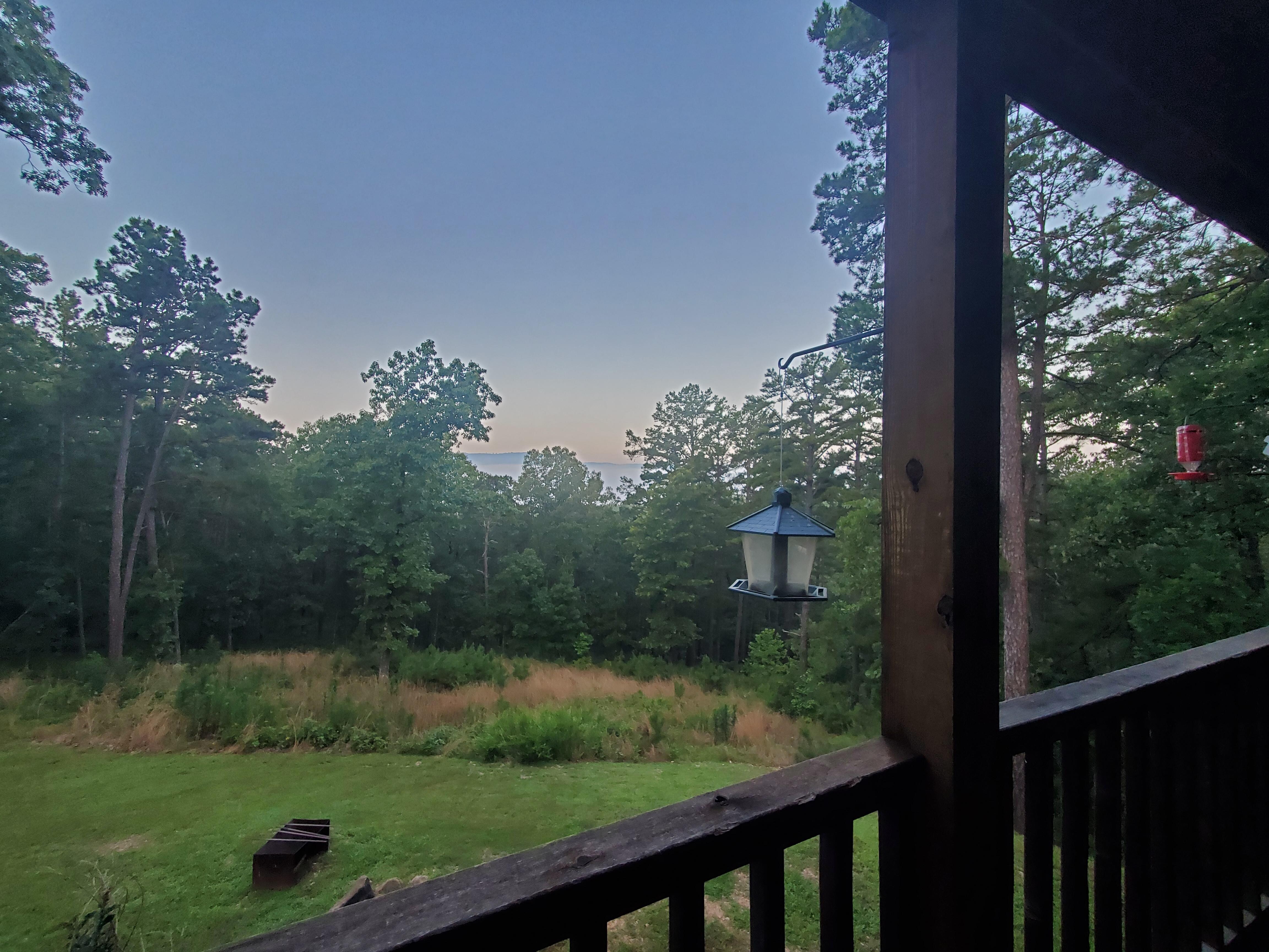 View from balcony.