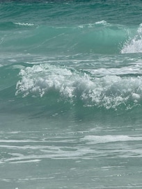 The clear water and white sand is unreal.