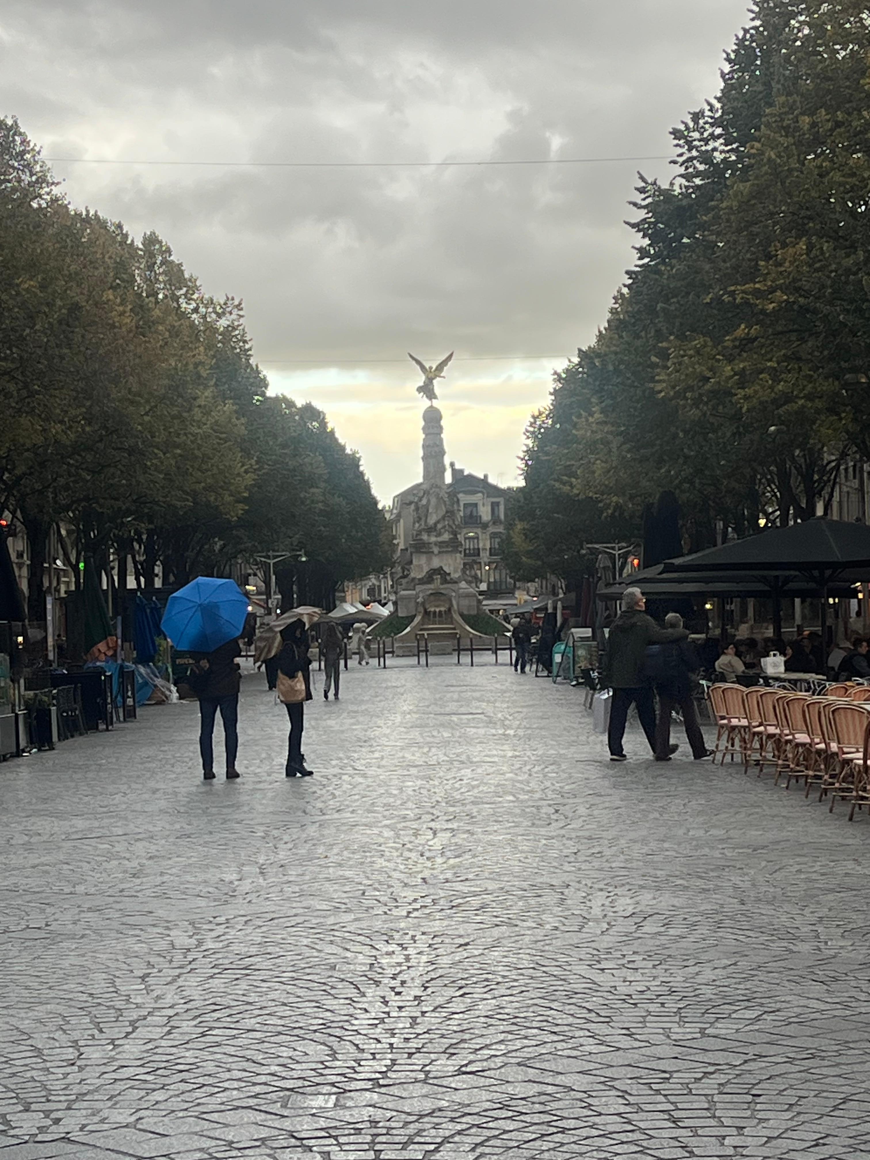The street where the hotel is located 