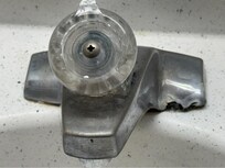 Faucet not working great and damaged