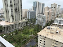 On the balcony overlooking Waikīkī
