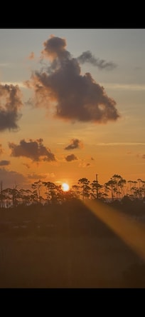 Sunrise over the bay from the front porch/deck