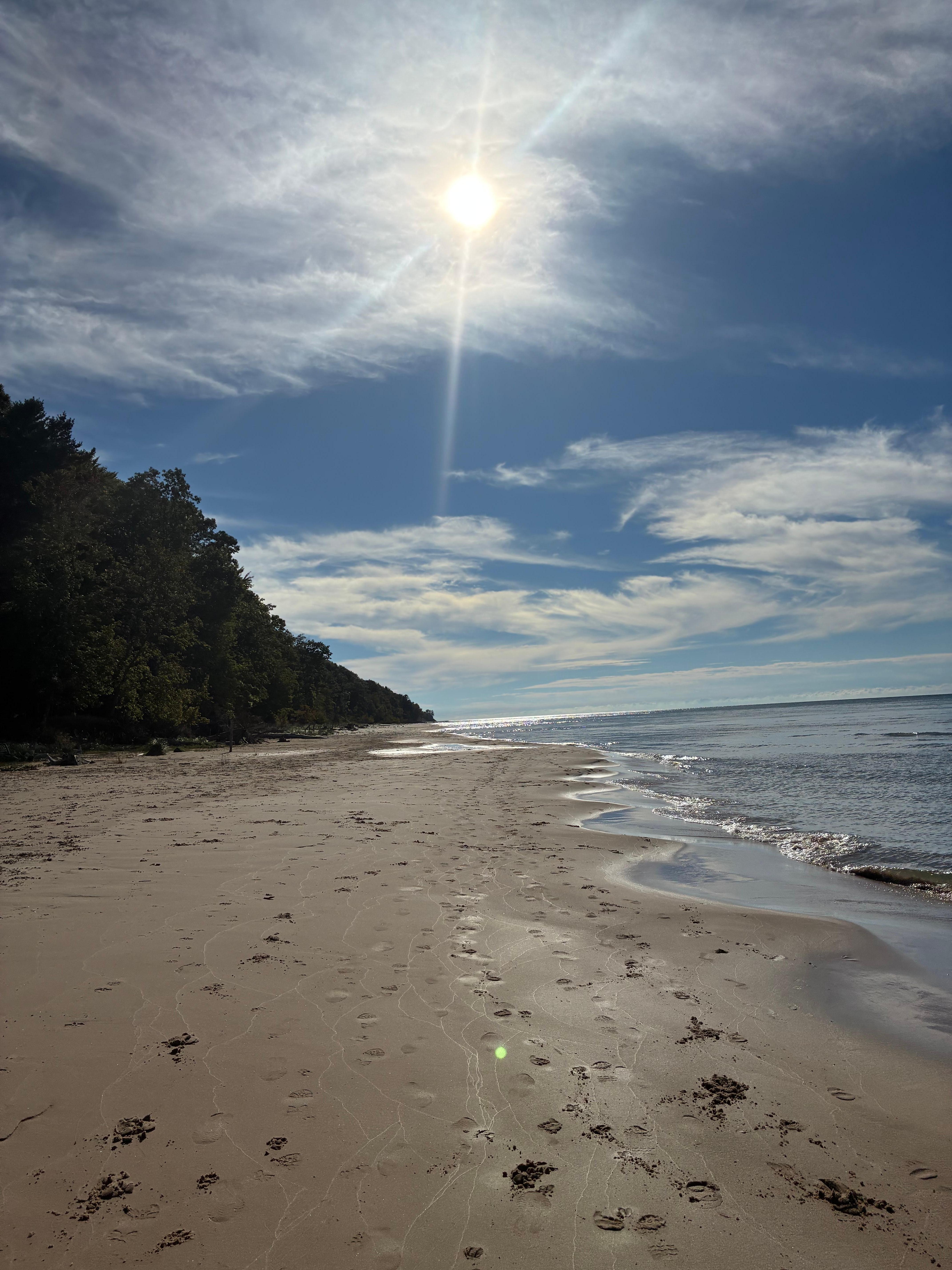 Just gorgeous beach to walk that seemed endless!