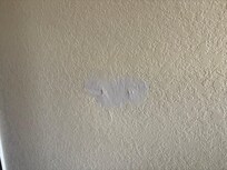 Patched up holes in the wall