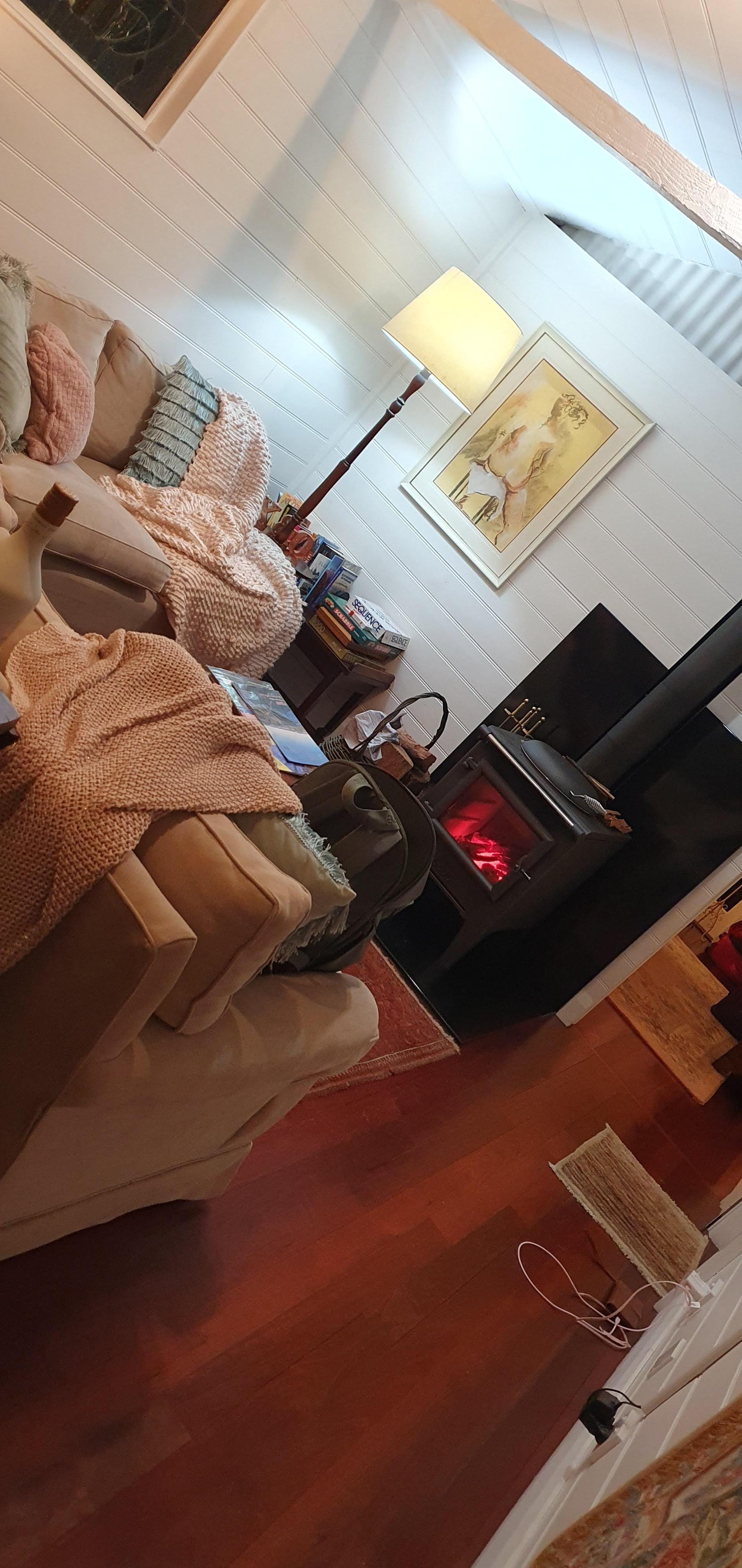 Warm and comfortable lounge area.