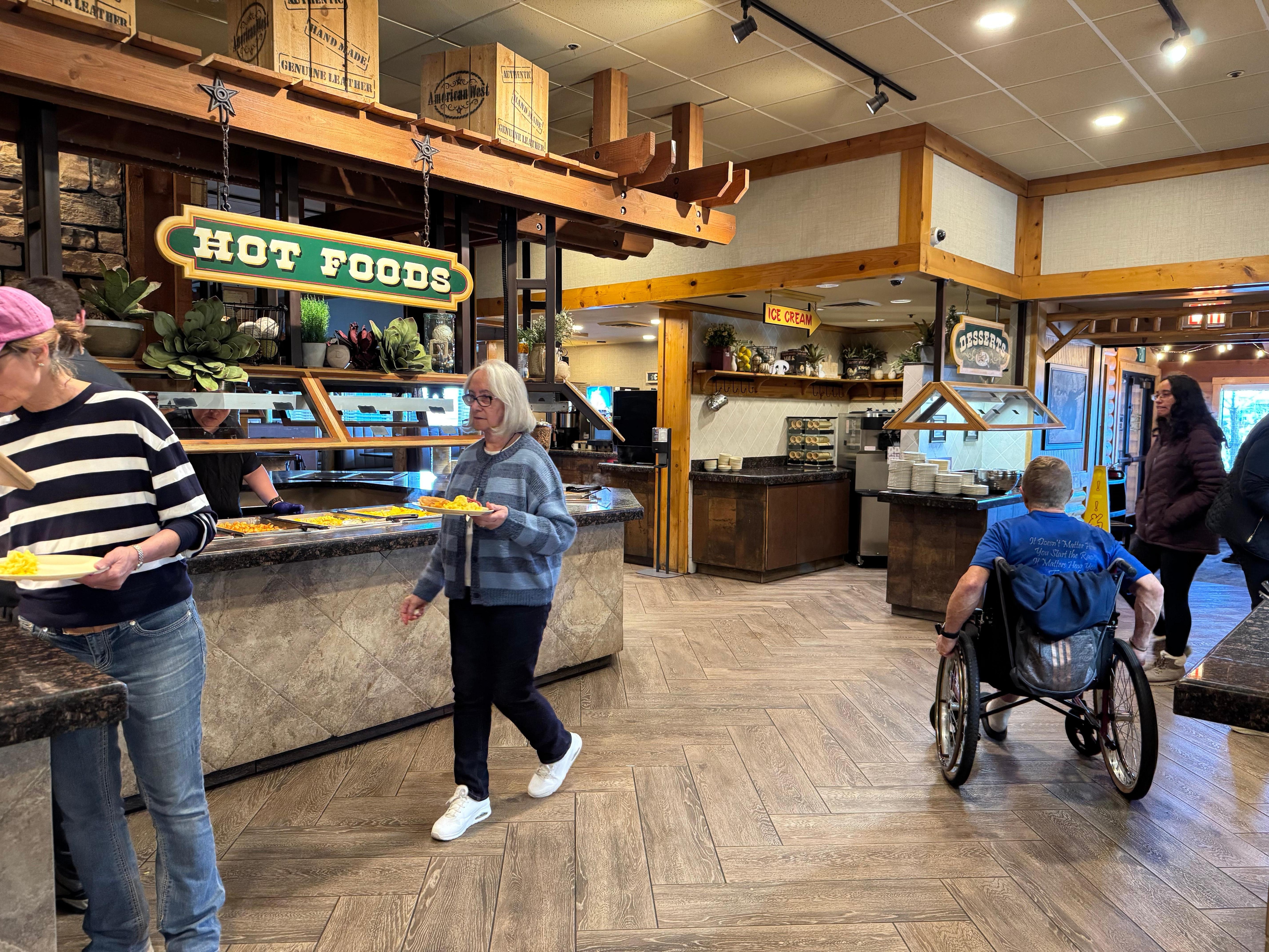 A wonderful and delicious breakfast buffet!  The service was exceptional.