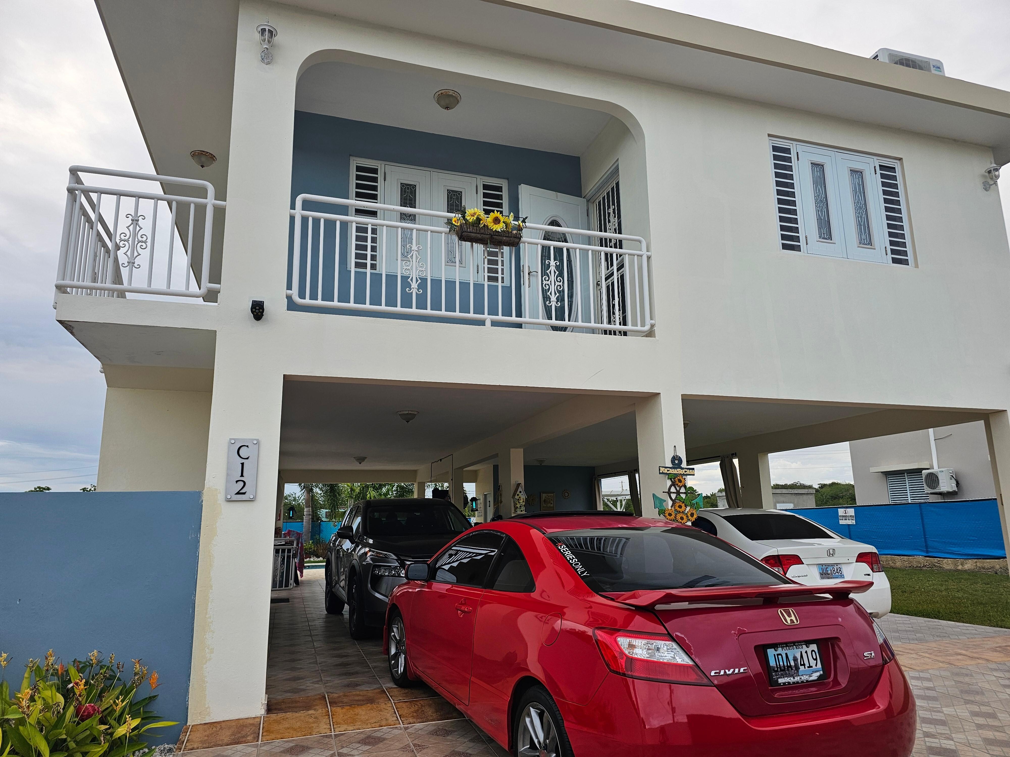 Front  of the house. 