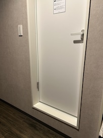 Odd - the bathroom was a step above ground level.