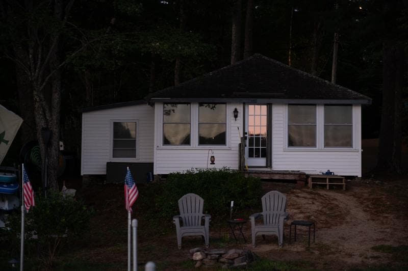 Cabin faces the morning sun