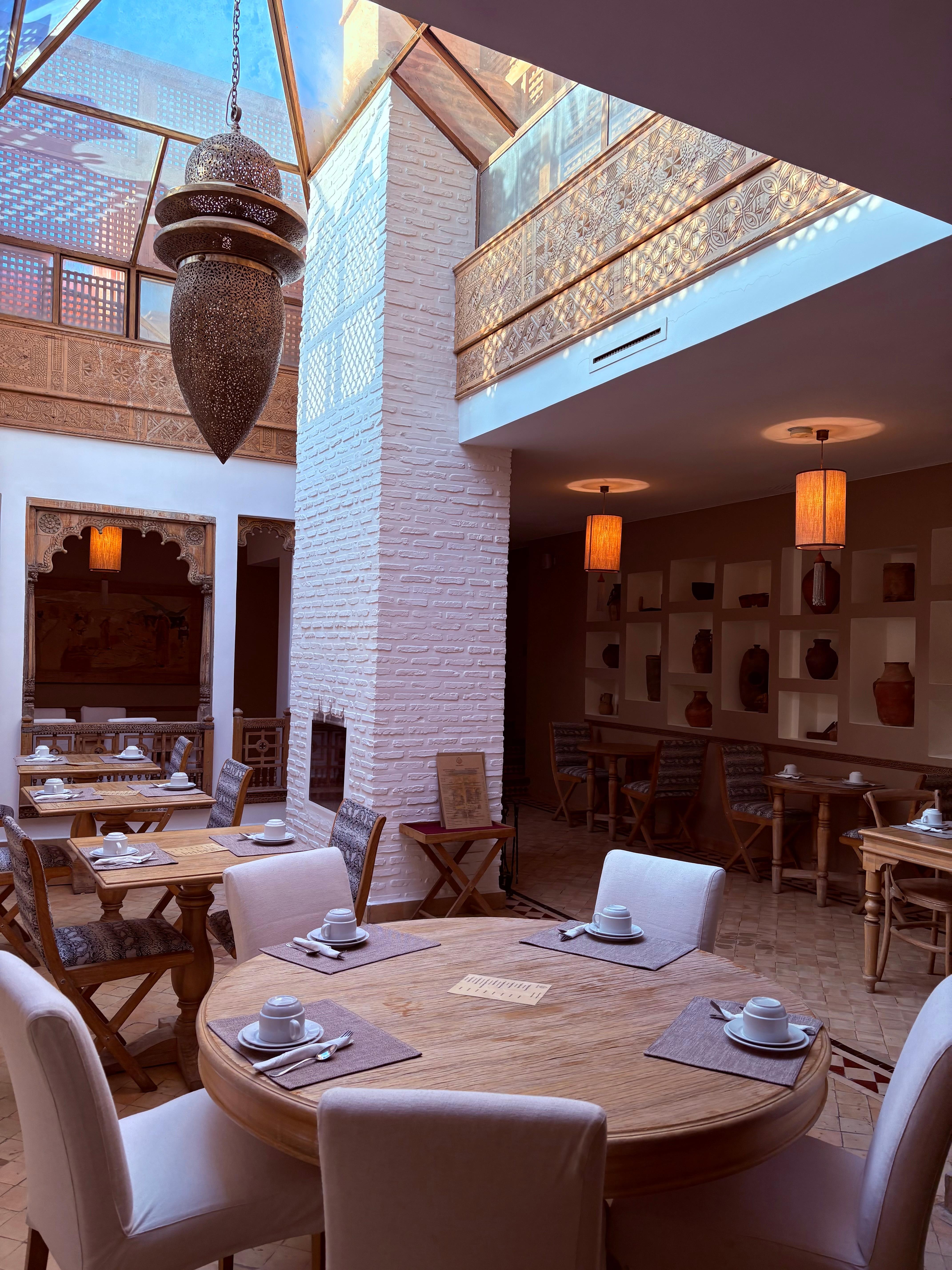 Peaceful dining area.