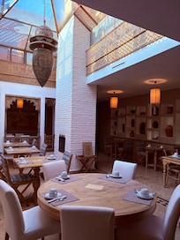 Peaceful dining area.